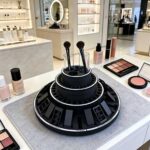Custom acrylic and wood beauty product display stands for retail stores