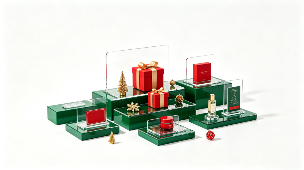 Christmas acrylic display stands