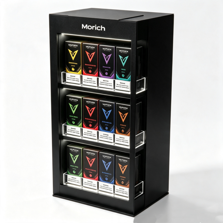 black acrylic display stand