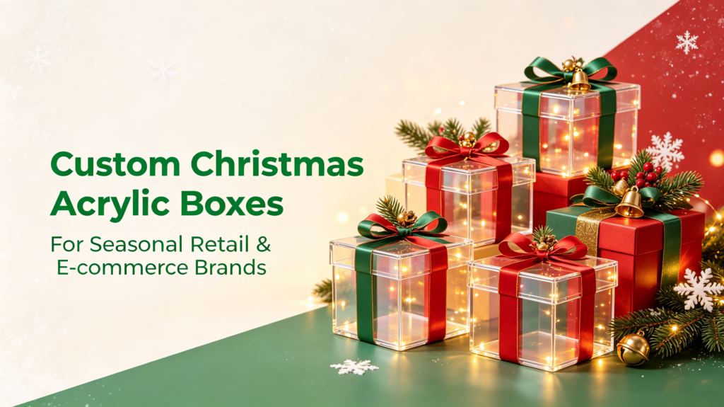 custom Christmas acrylic boxes