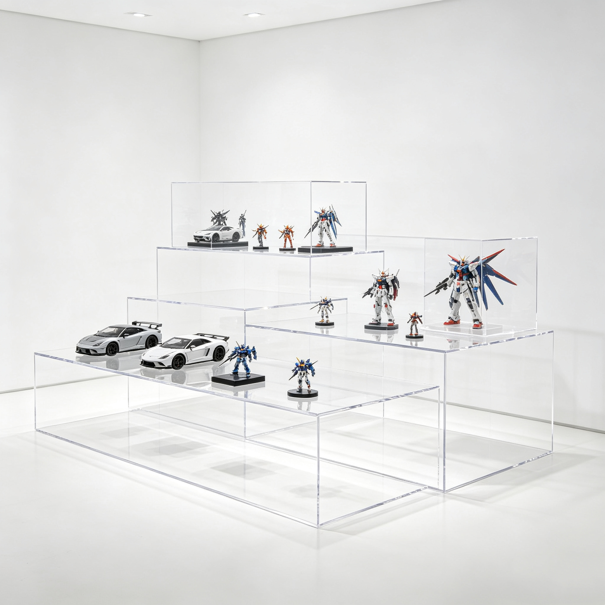 Acrylic Display Risers for Model & Figure Collection