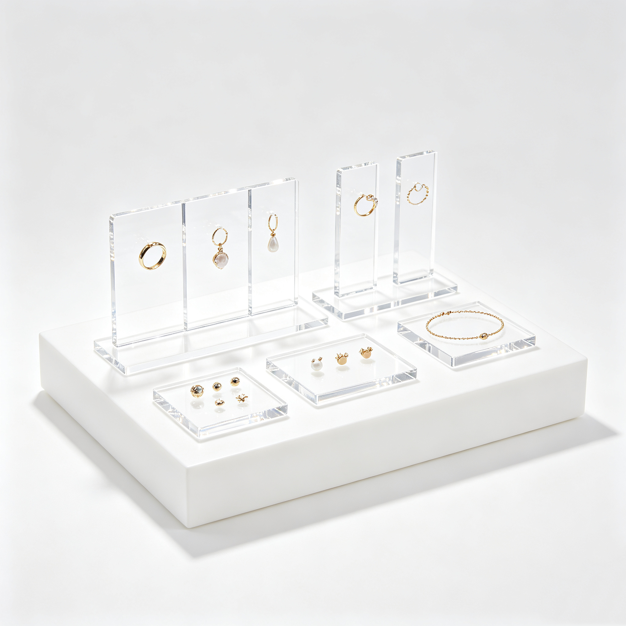 Acrylic Ring & Bracelet Display Set