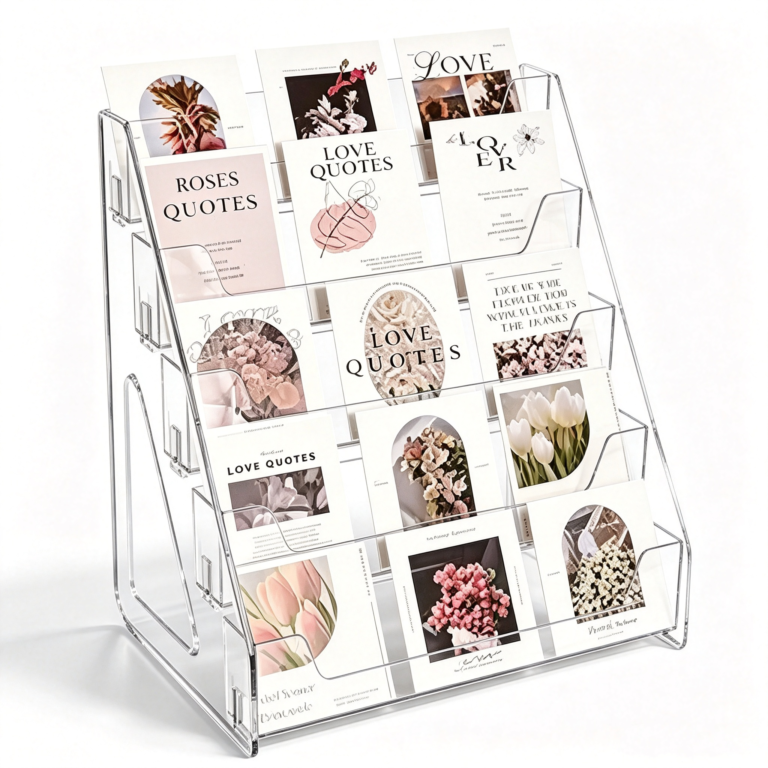 Acrylic card multi-layer rack