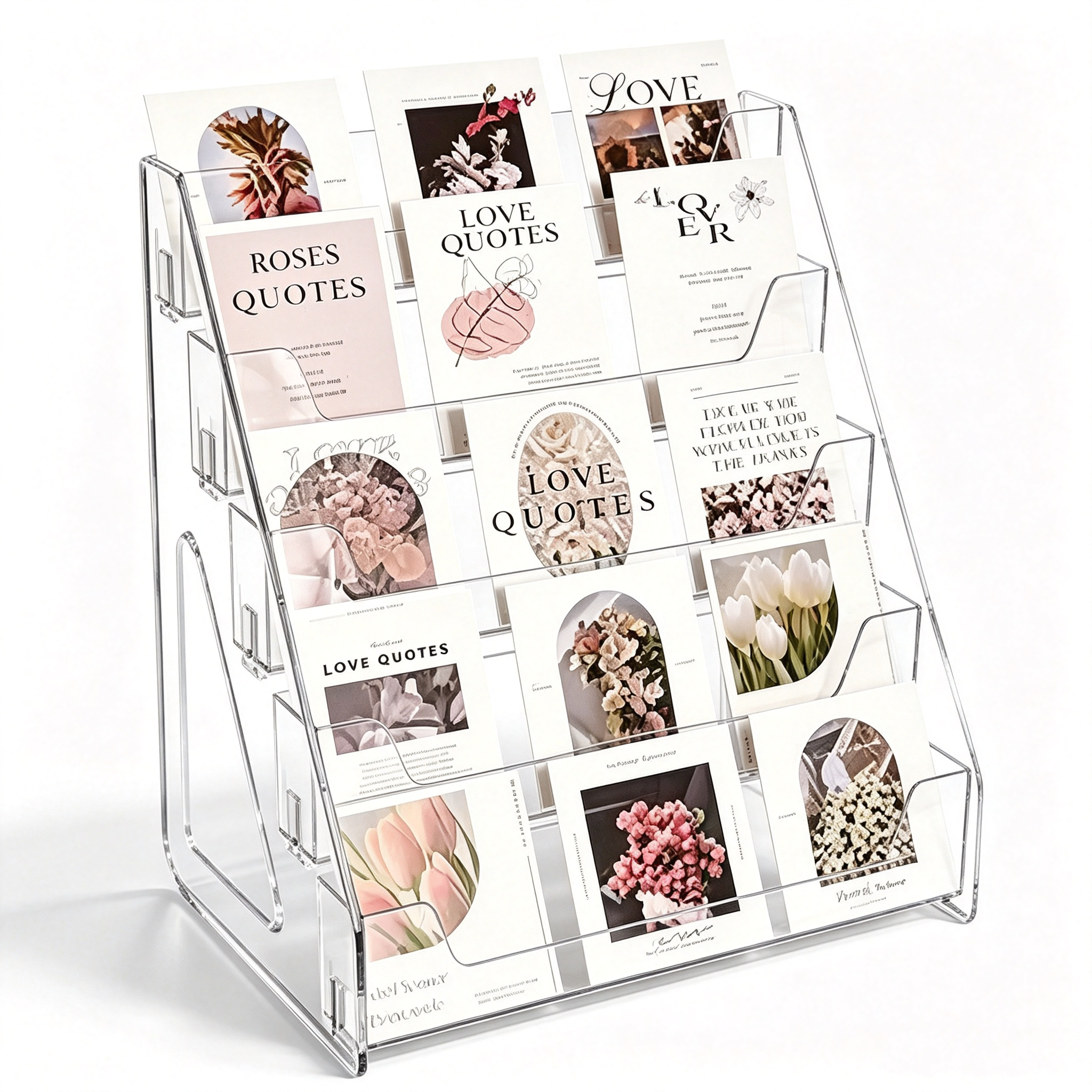 Acrylic card multi-layer rack