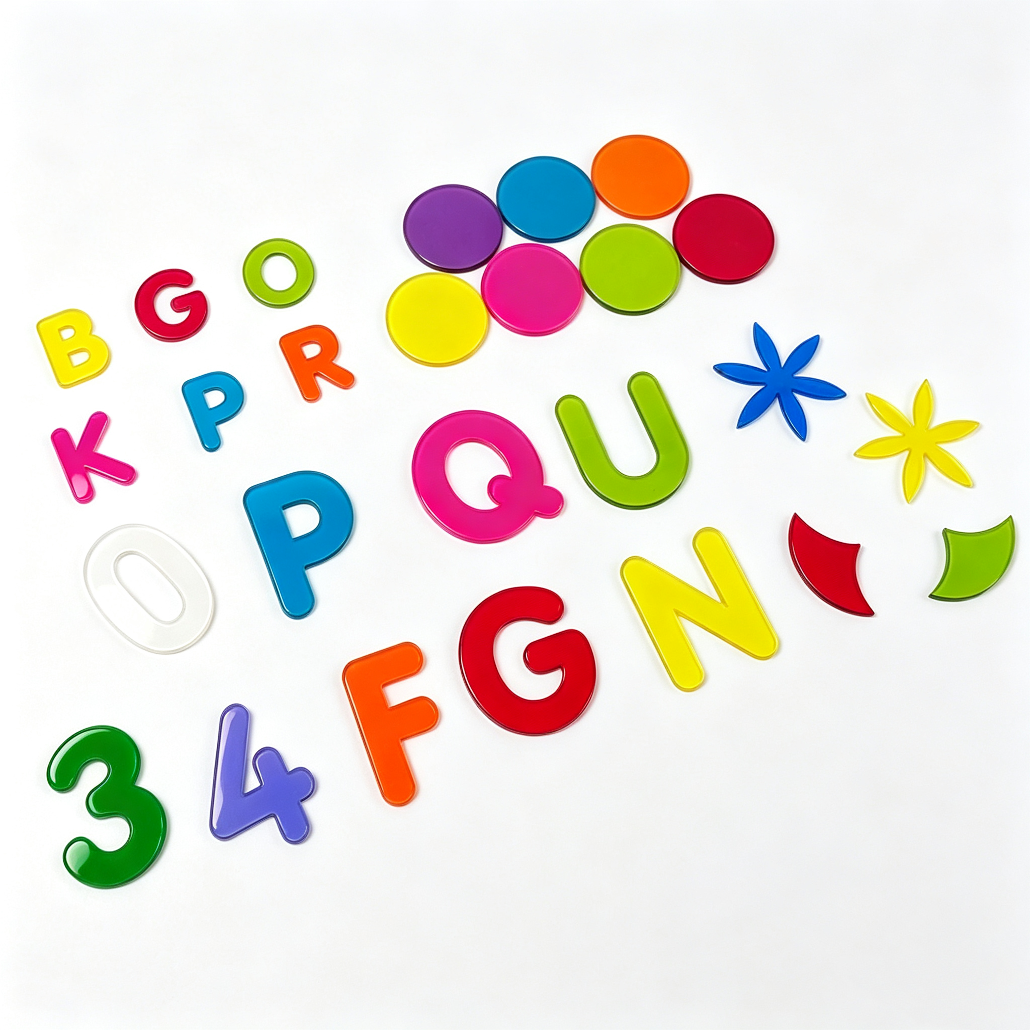 Acrylic early education letter blocks