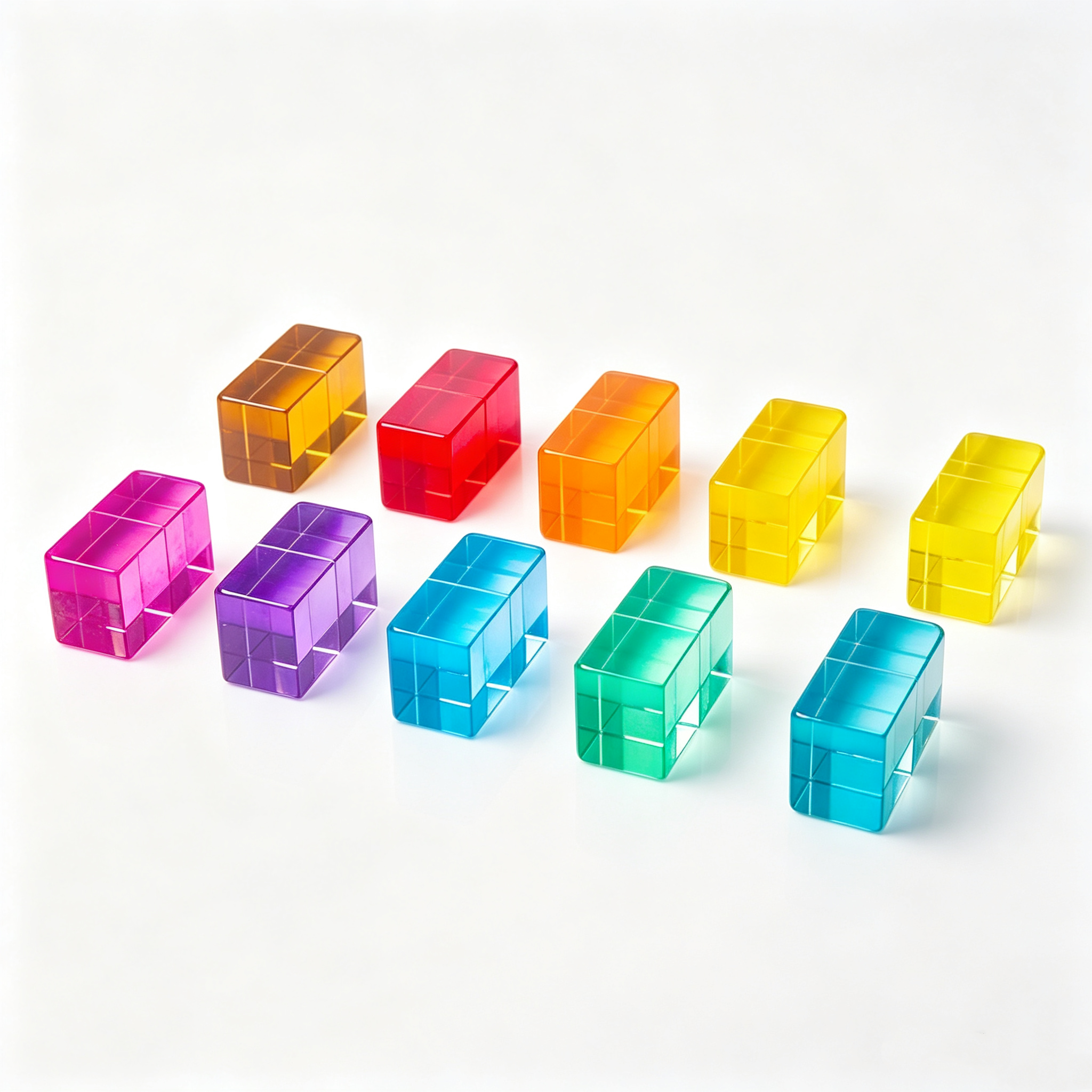 Acrylic rectangular block