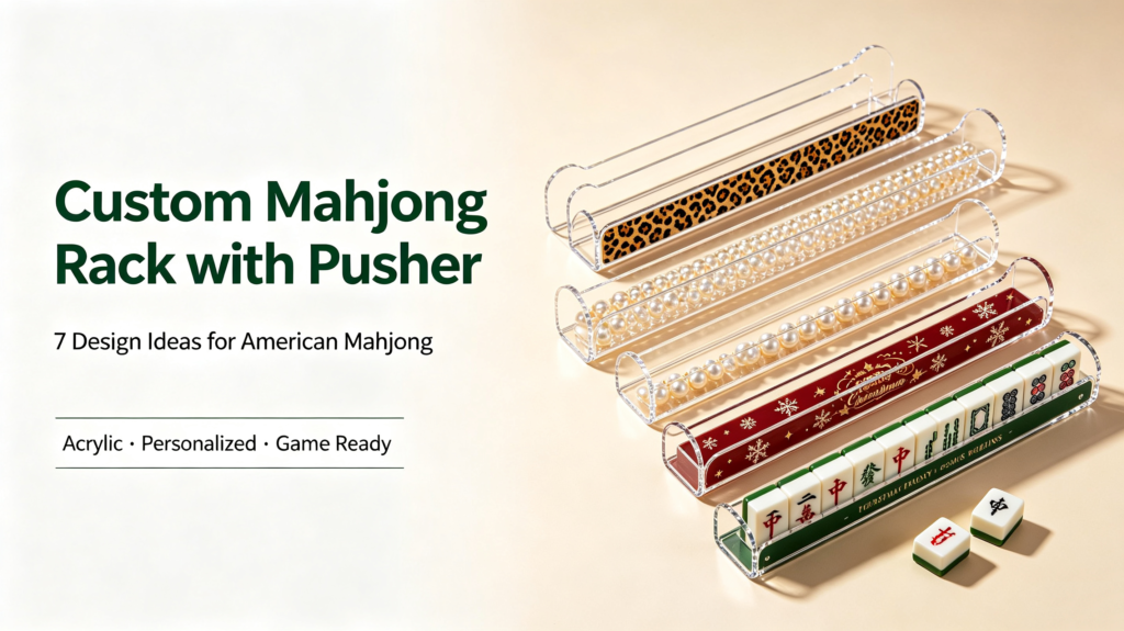 Custom Mahjong Rack with Pusher