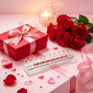 Valentine Rose Acrylic Mahjong Tile Rack