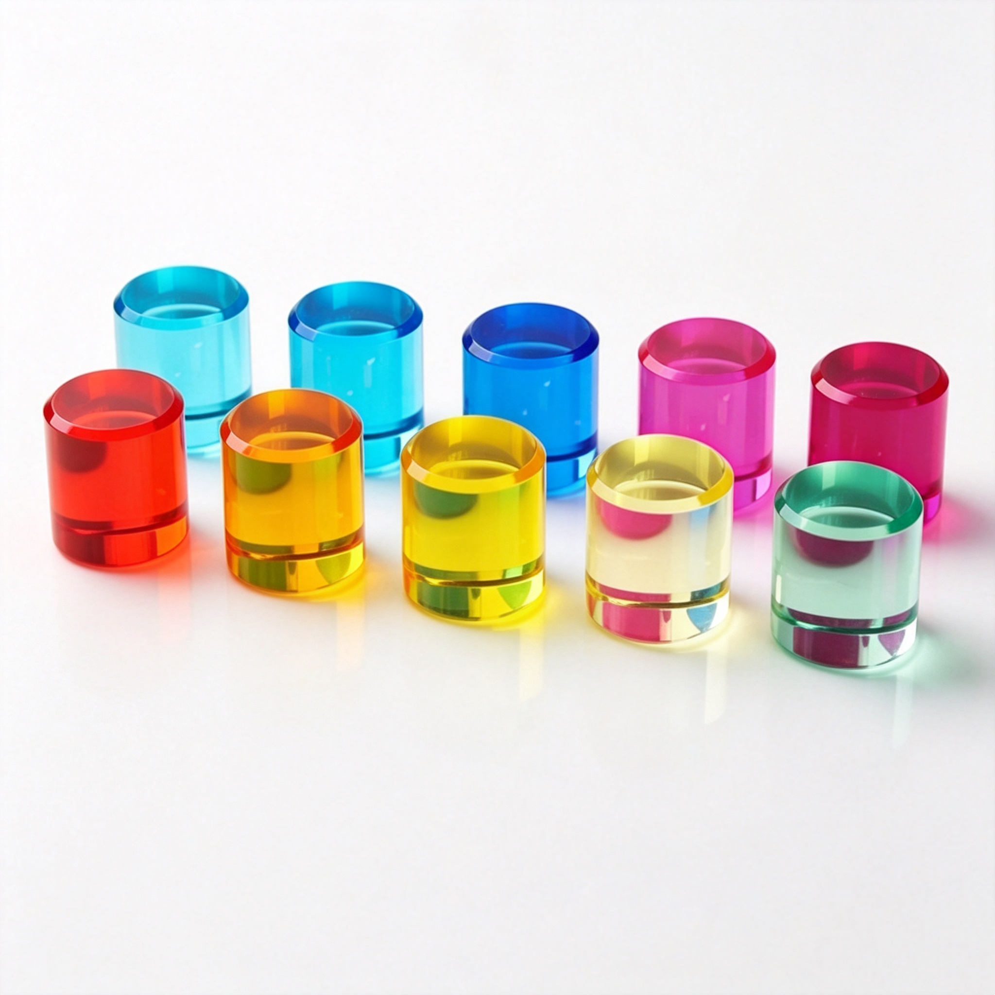 acrylic color circle block