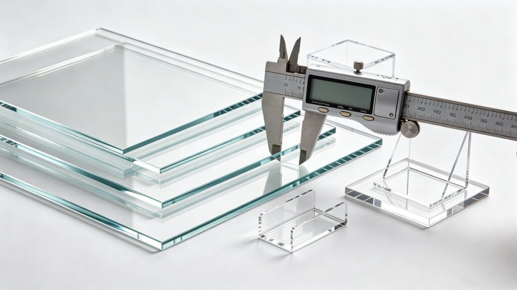 Acrylic thickness for display stands