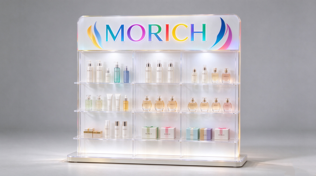 Retail display and large branded back panel