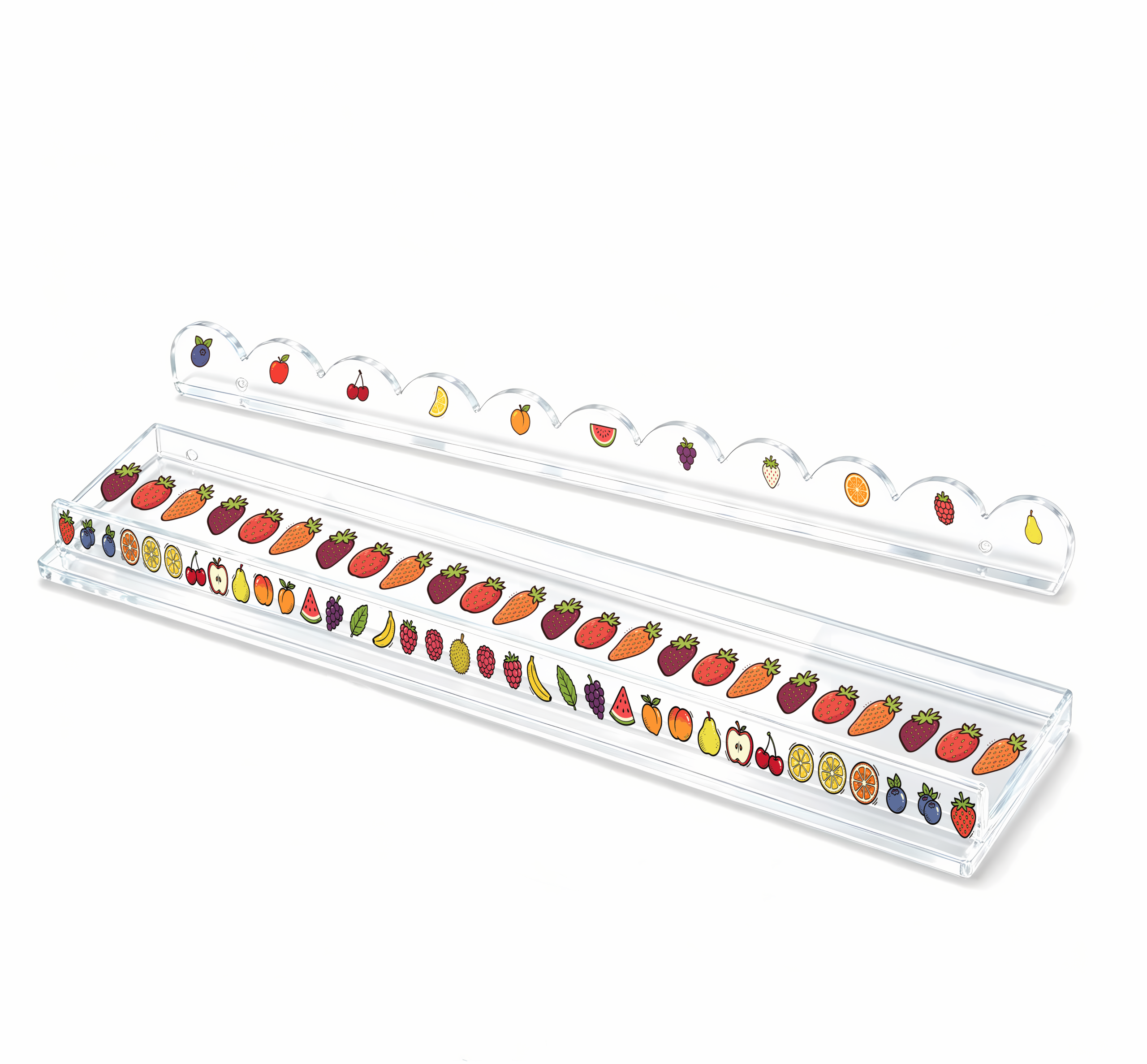 Acrylic Mahjong Rack with Pusher‑Fruit