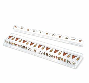 Acrylic Mahjong Rack with Pusher‑Cowboy