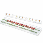 Acrylic Mahjong Rack with Pusher‑Floral