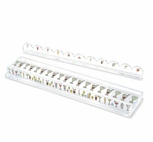 Acrylic Mahjong Rack with Pusher‑Cocktail