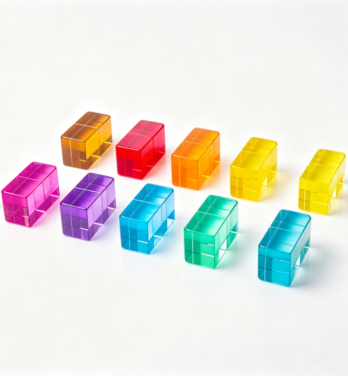 Acrylic rectangular block