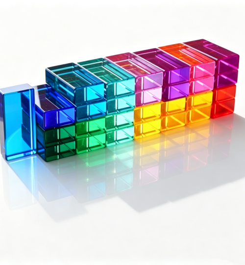 Acrylic rectangular block2