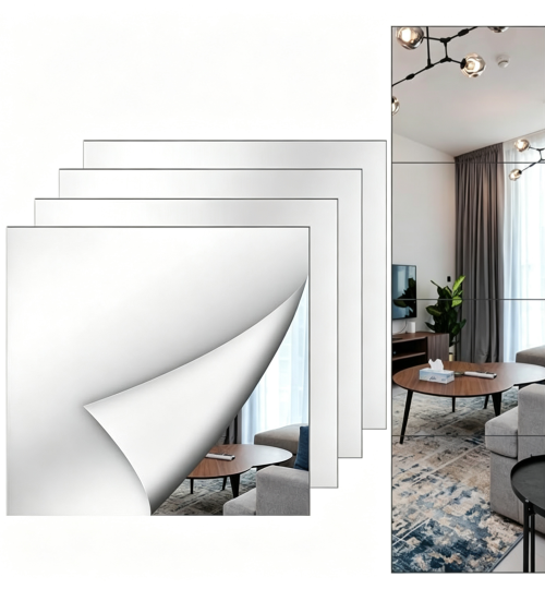 Acrylic wall-mounted mirror sheet