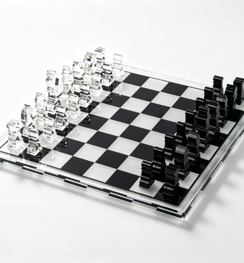 acrylic chessboard