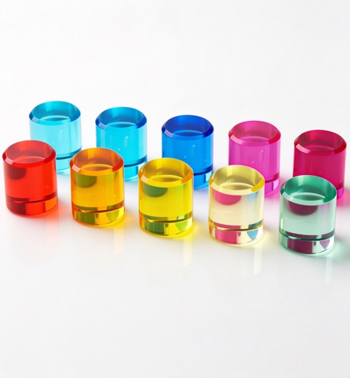 acrylic color circle block
