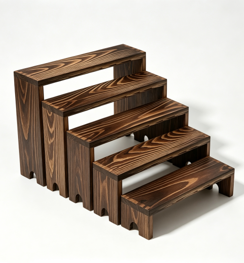 wooden display stand