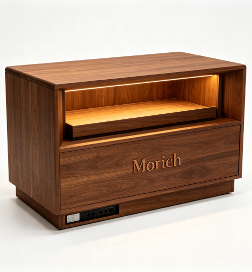 wooden light stand