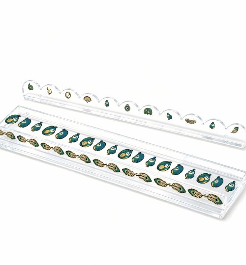 Acrylic Mahjong Rack with Pusher‑Peacock