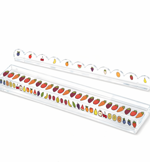 Acrylic Mahjong Rack with Pusher‑Fruit