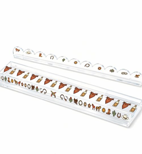 Acrylic Mahjong Rack with Pusher‑Cowboy