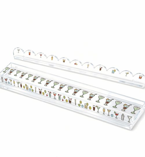 Acrylic Mahjong Rack with Pusher‑Cocktail